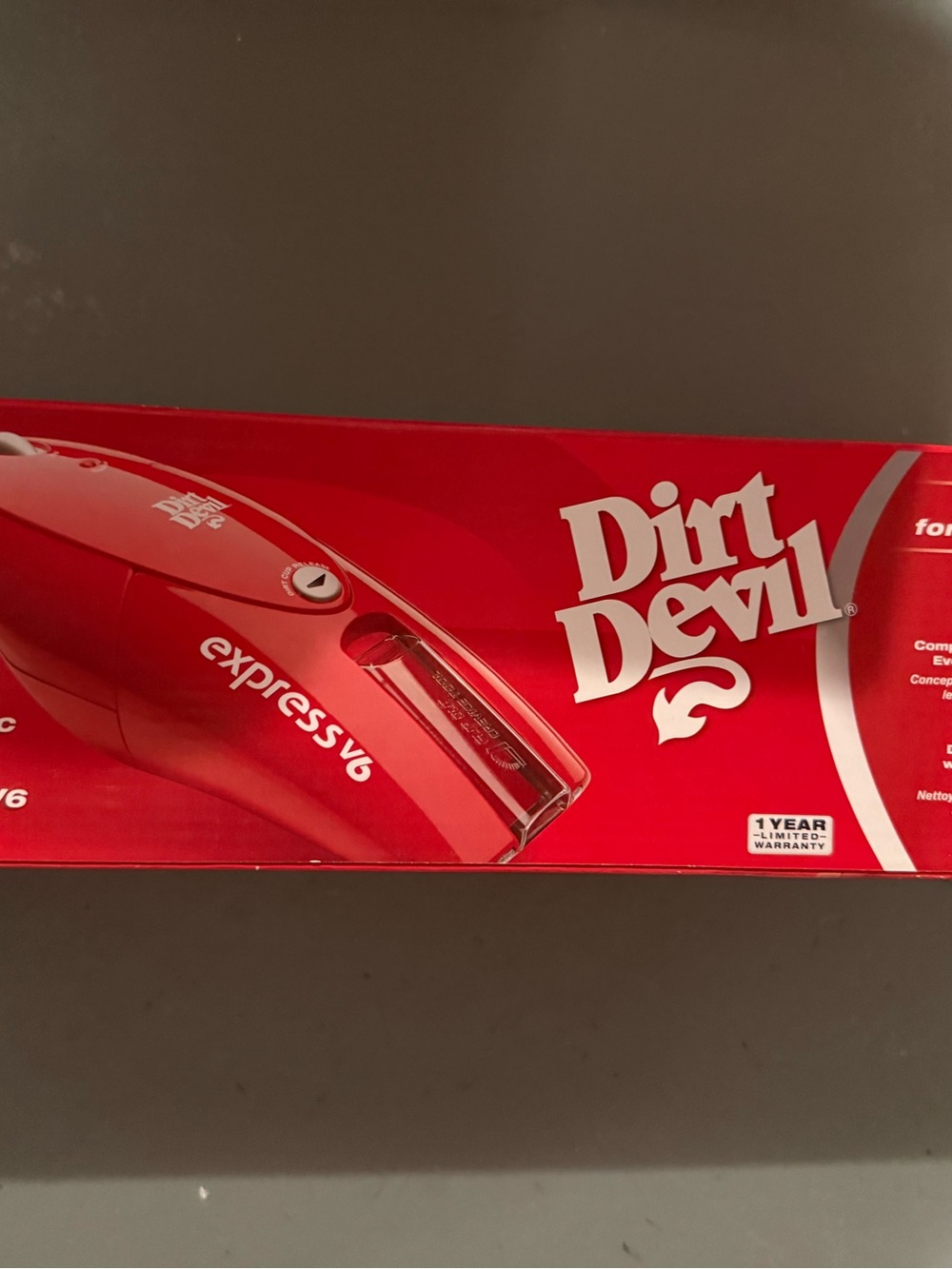 Dirt Devil Express V6 Handheld Vacuum - Red